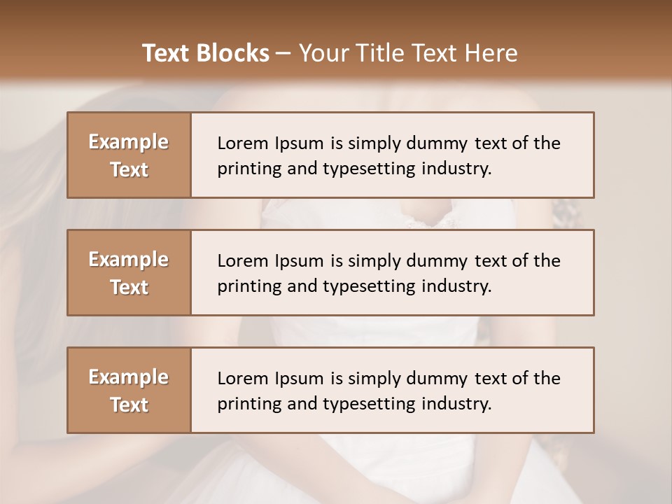 Bride Make Up Happy PowerPoint Template