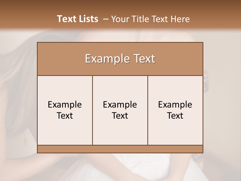 Bride Make Up Happy PowerPoint Template