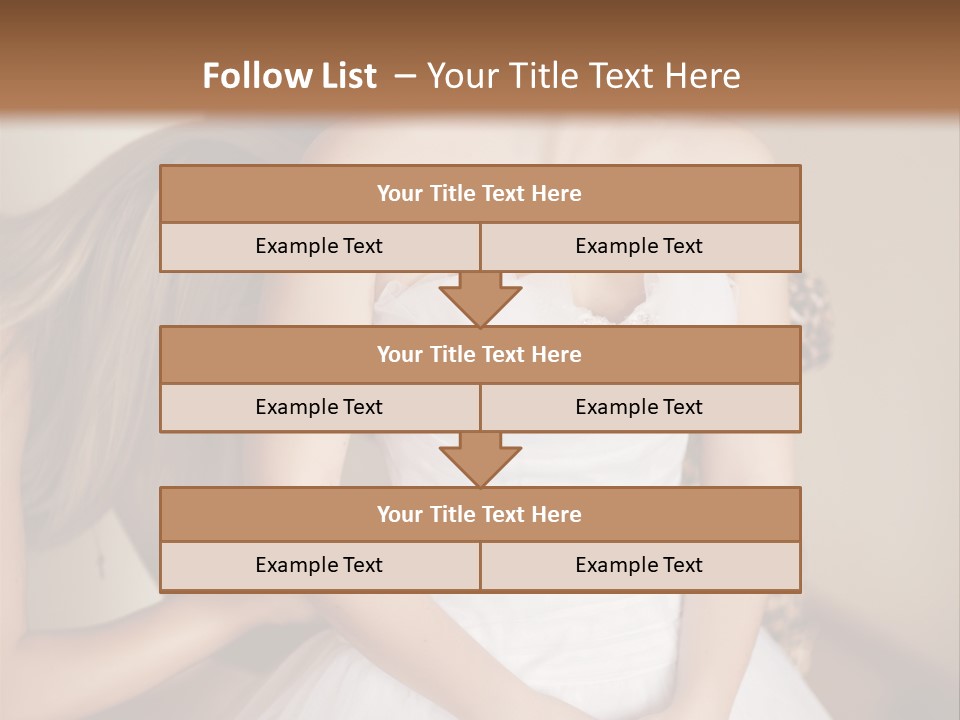 Bride Make Up Happy PowerPoint Template