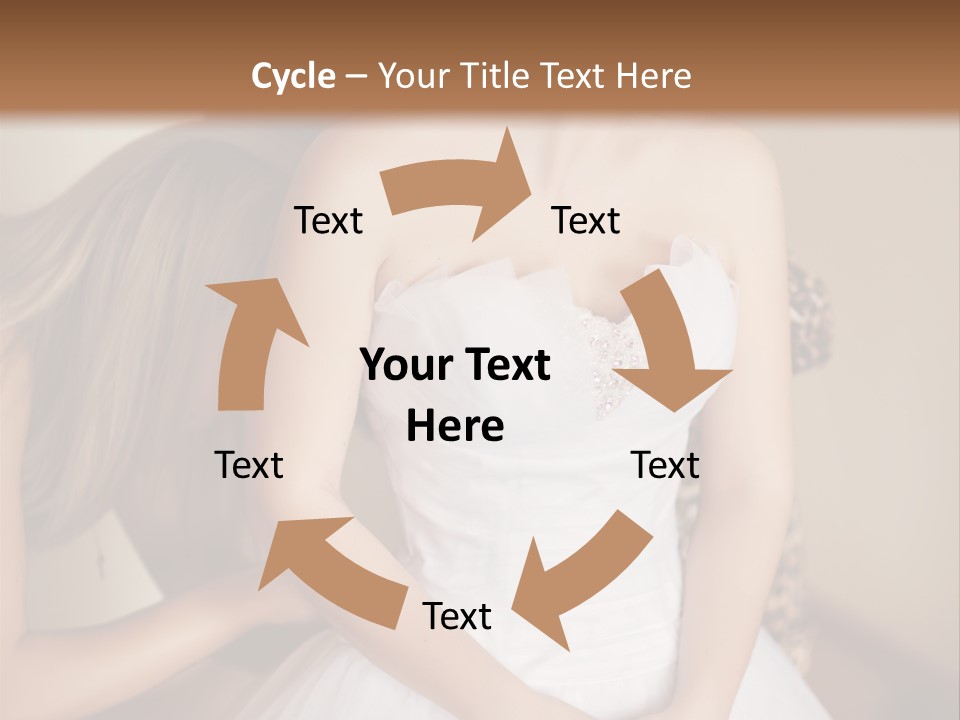 Bride Make Up Happy PowerPoint Template
