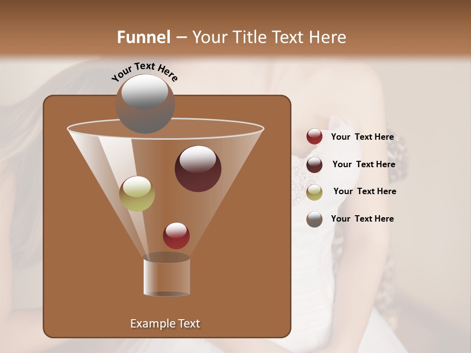 Bride Make Up Happy PowerPoint Template