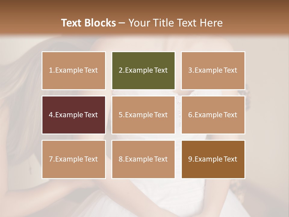 Bride Make Up Happy PowerPoint Template