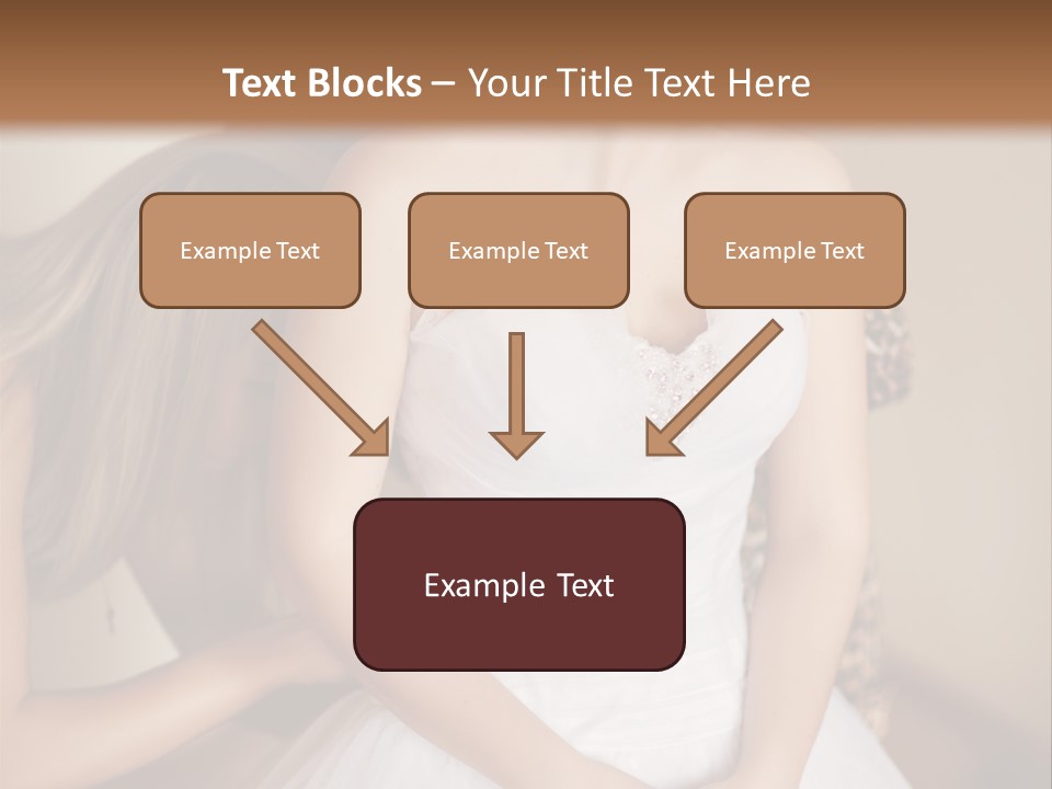 Bride Make Up Happy PowerPoint Template