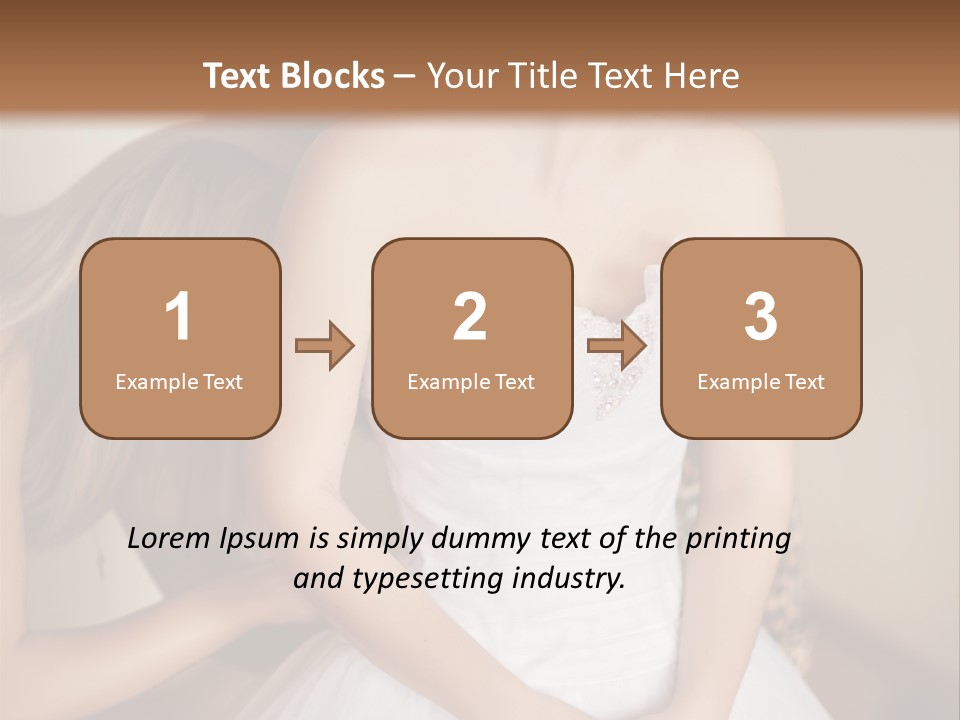 Bride Make Up Happy PowerPoint Template