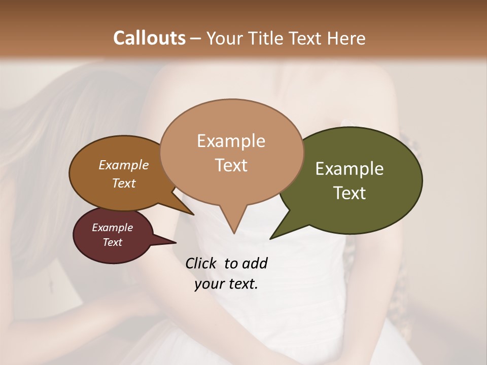 Bride Make Up Happy PowerPoint Template