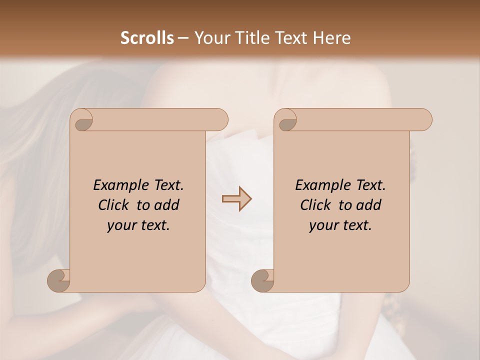 Bride Make Up Happy PowerPoint Template