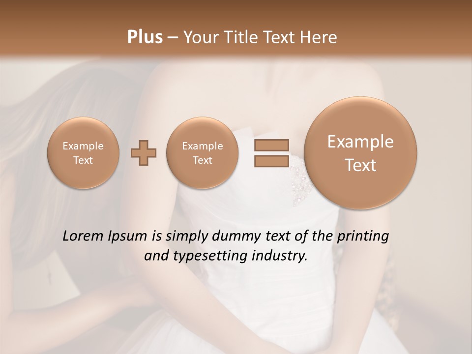 Bride Make Up Happy PowerPoint Template