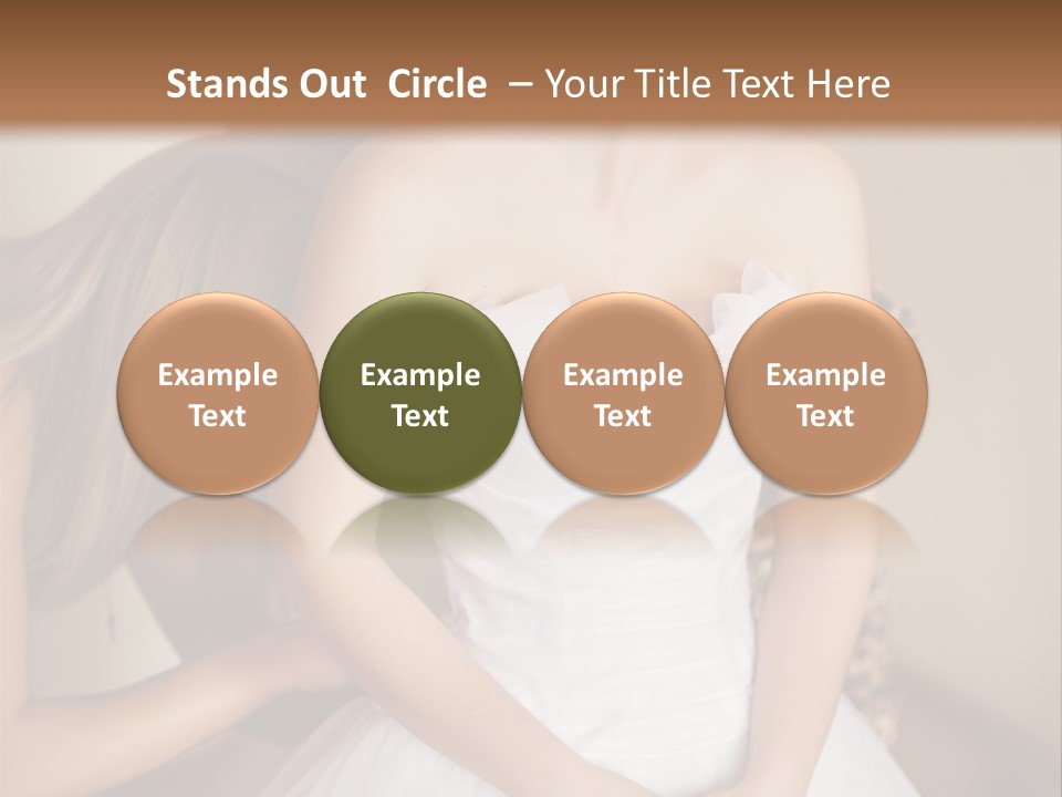 Bride Make Up Happy PowerPoint Template