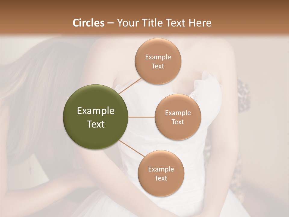 Bride Make Up Happy PowerPoint Template