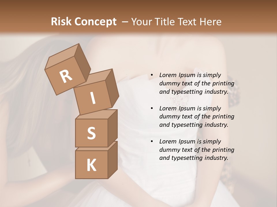 Bride Make Up Happy PowerPoint Template