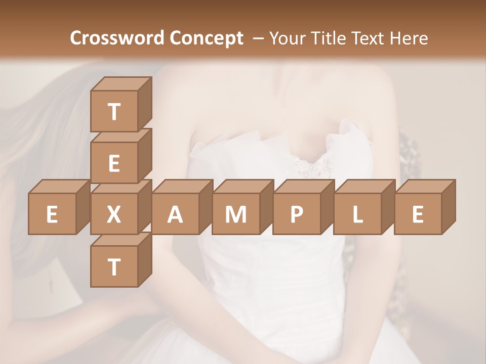 Bride Make Up Happy PowerPoint Template