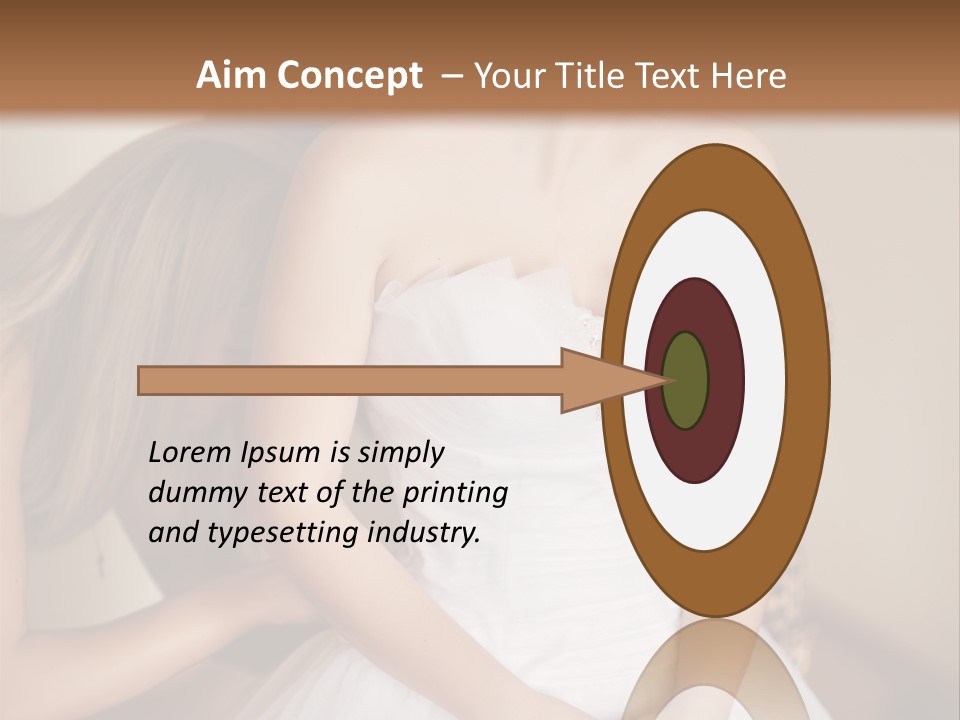 Bride Make Up Happy PowerPoint Template