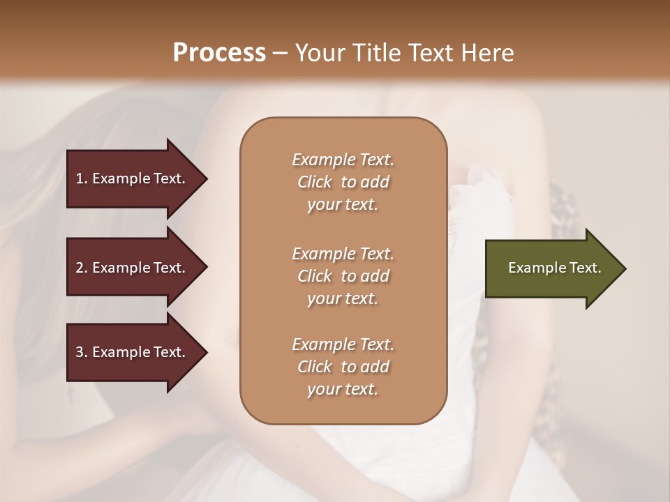 Bride Make Up Happy PowerPoint Template