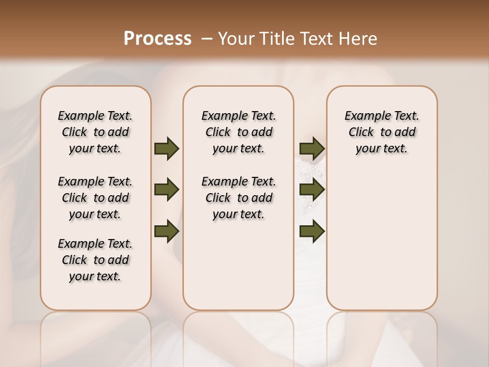 Bride Make Up Happy PowerPoint Template