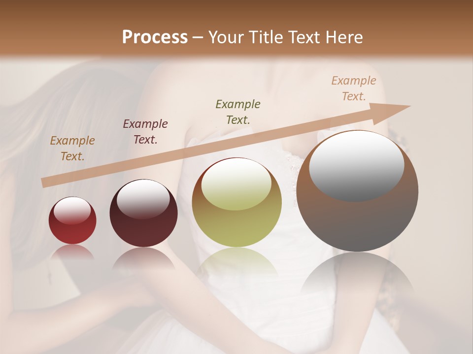 Bride Make Up Happy PowerPoint Template