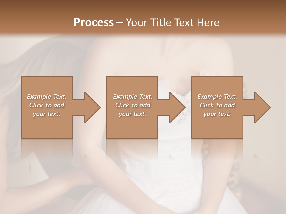 Bride Make Up Happy PowerPoint Template
