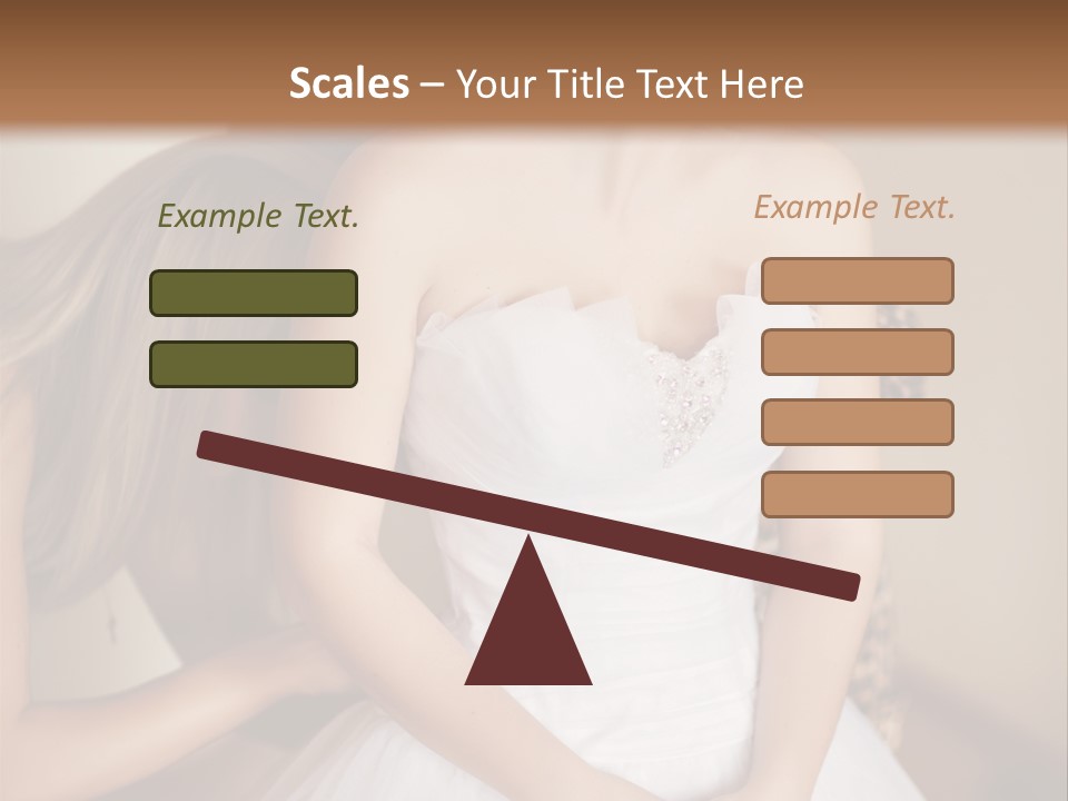 Bride Make Up Happy PowerPoint Template