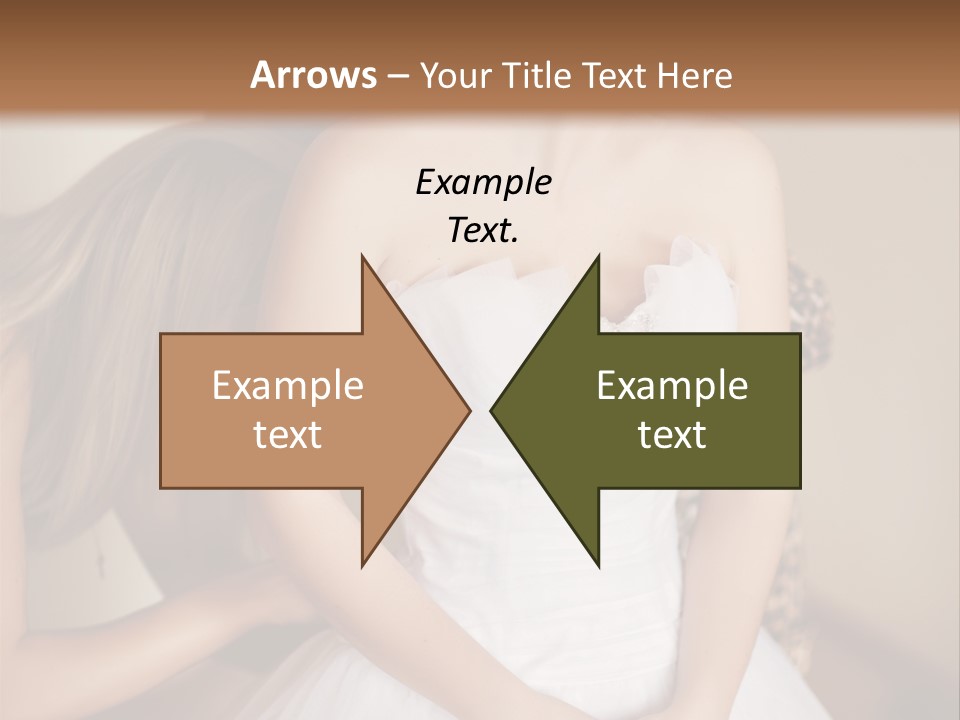 Bride Make Up Happy PowerPoint Template