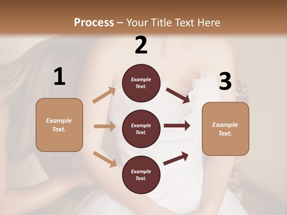 Bride Make Up Happy PowerPoint Template