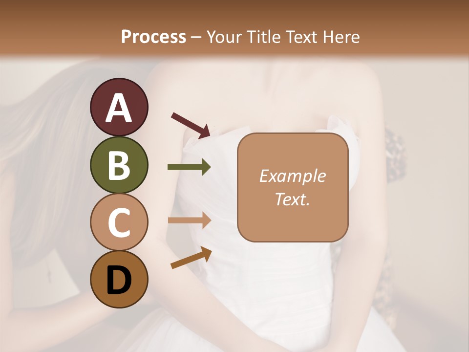 Bride Make Up Happy PowerPoint Template