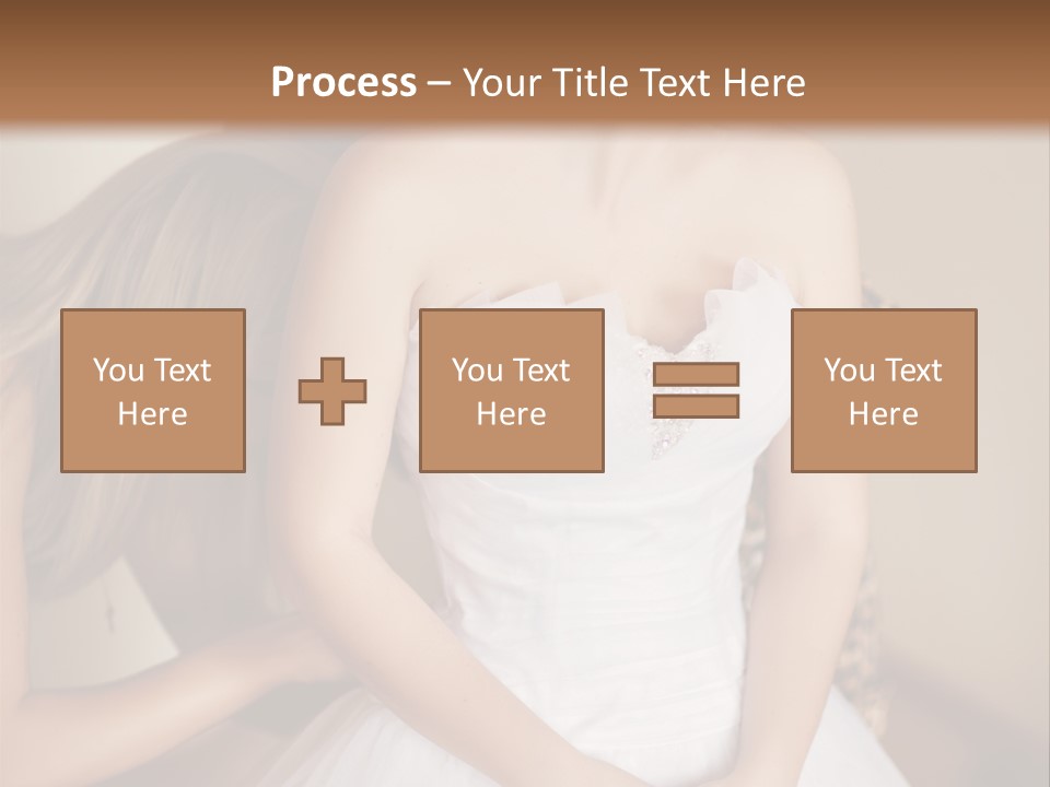 Bride Make Up Happy PowerPoint Template