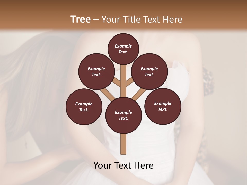 Bride Make Up Happy PowerPoint Template