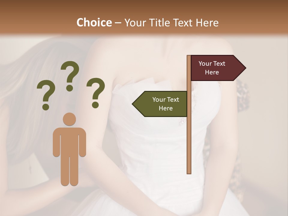 Bride Make Up Happy PowerPoint Template
