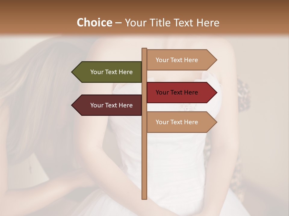 Bride Make Up Happy PowerPoint Template