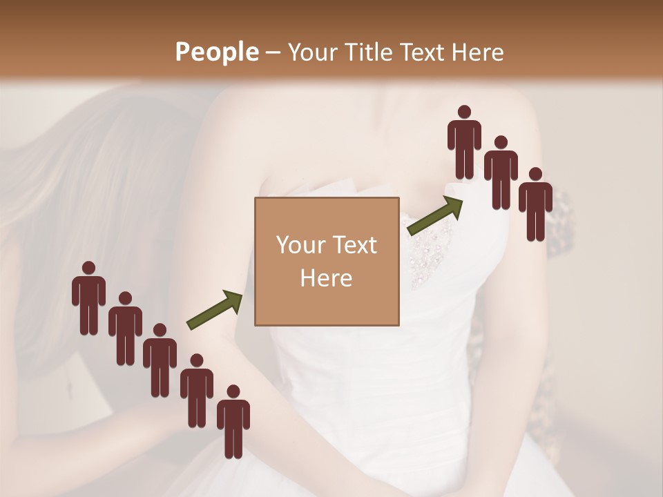 Bride Make Up Happy PowerPoint Template