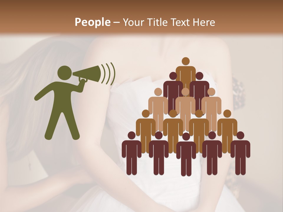 Bride Make Up Happy PowerPoint Template