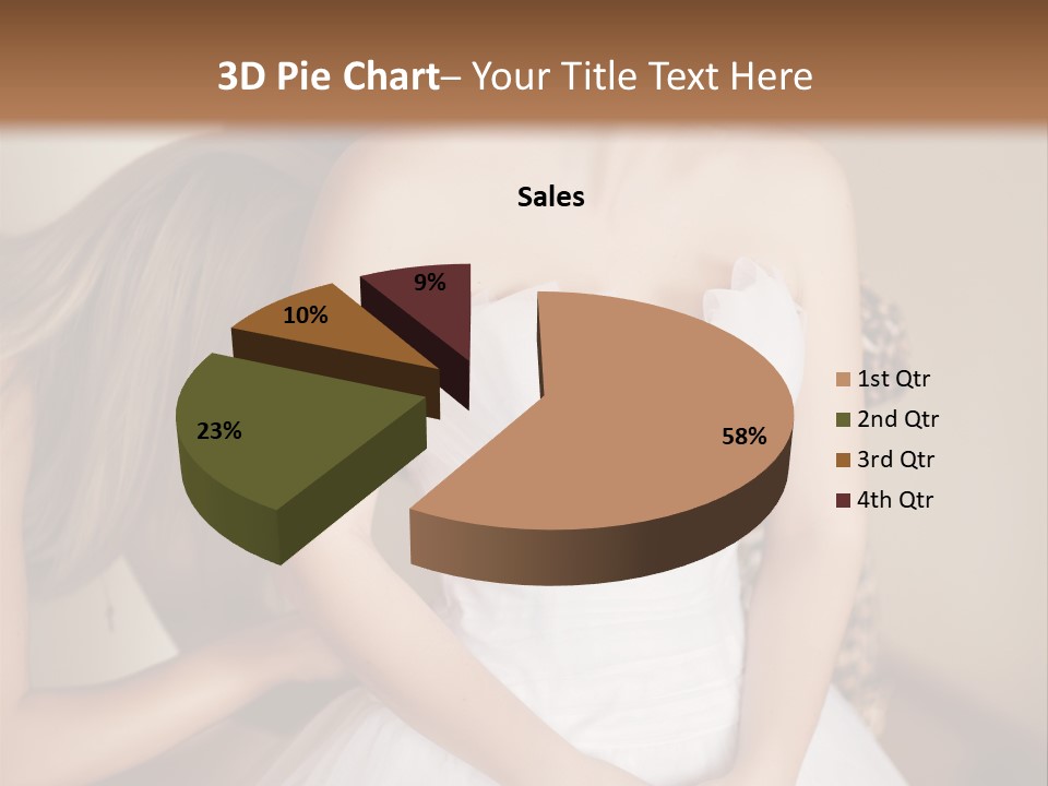 Bride Make Up Happy PowerPoint Template