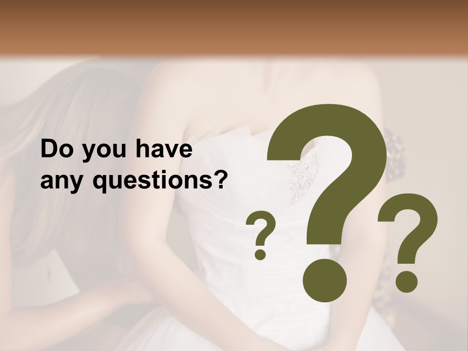 Bride Make Up Happy PowerPoint Template