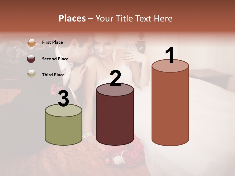 Happiness Bouquet Wife PowerPoint Template