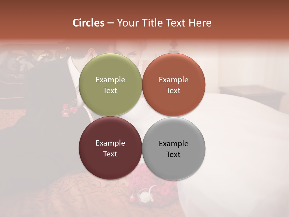 Happiness Bouquet Wife PowerPoint Template