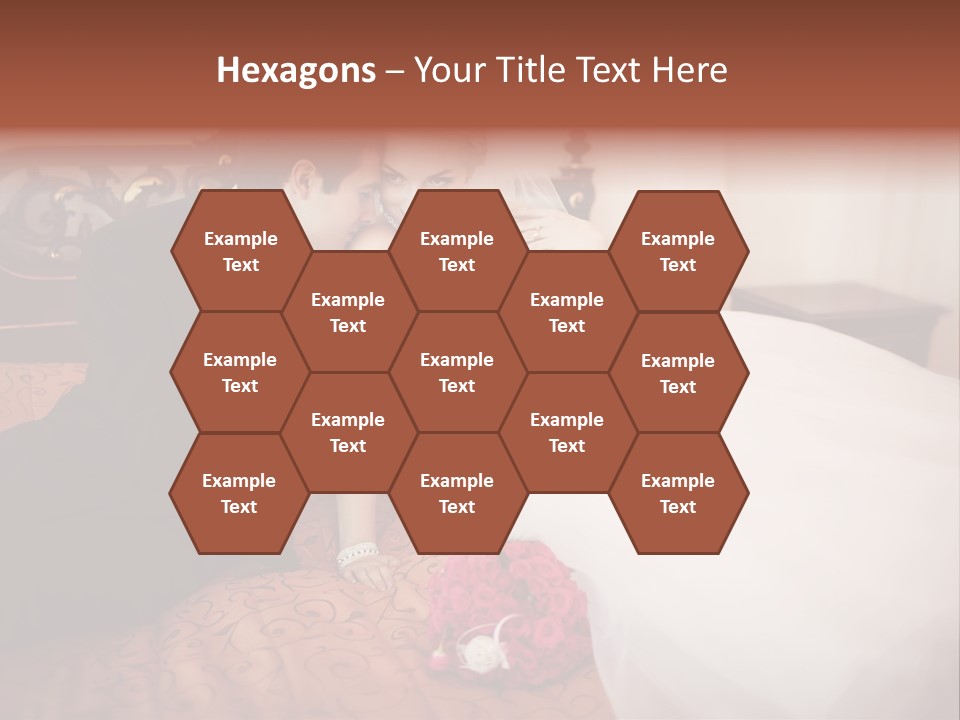 Happiness Bouquet Wife PowerPoint Template