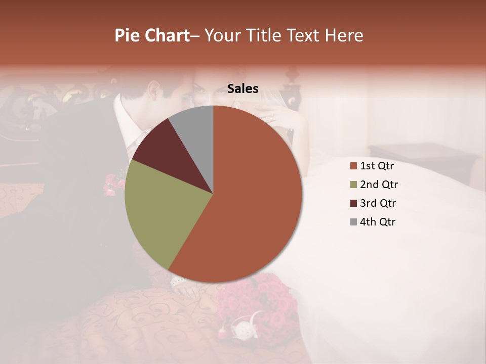 Happiness Bouquet Wife PowerPoint Template