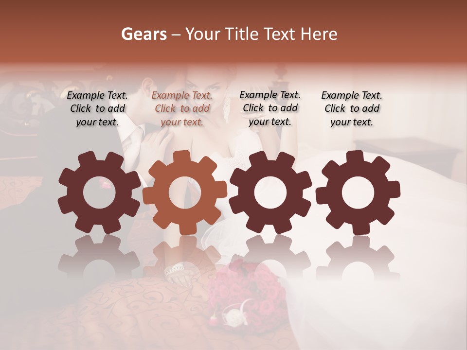 Happiness Bouquet Wife PowerPoint Template