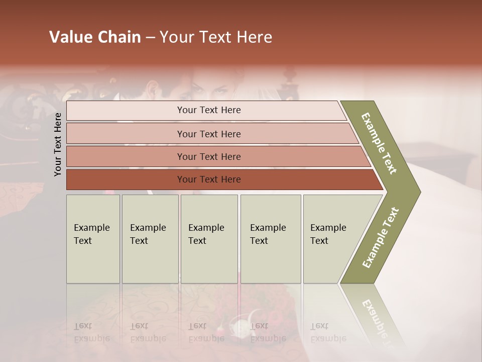 Happiness Bouquet Wife PowerPoint Template