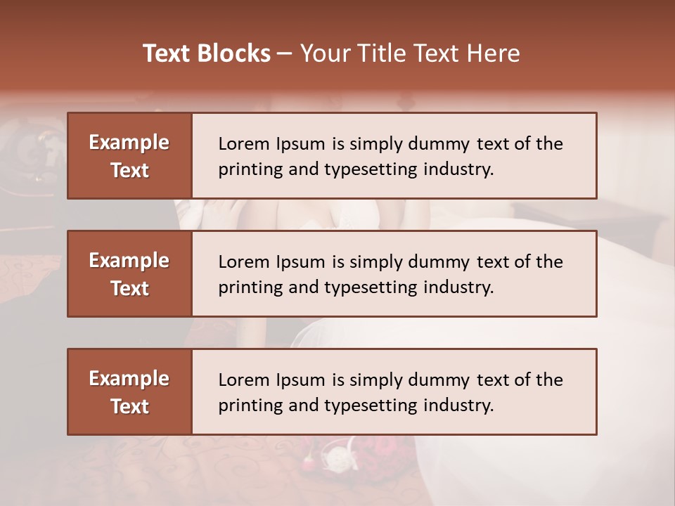 Happiness Bouquet Wife PowerPoint Template