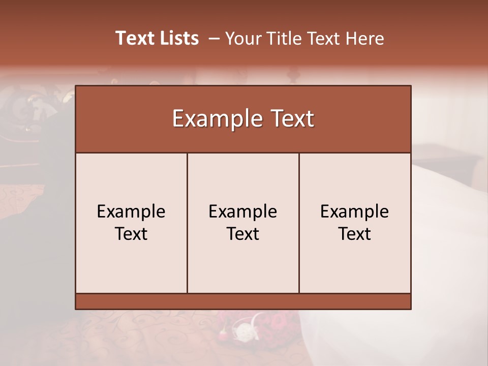Happiness Bouquet Wife PowerPoint Template
