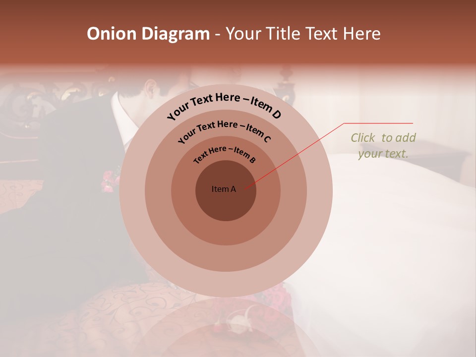 Happiness Bouquet Wife PowerPoint Template