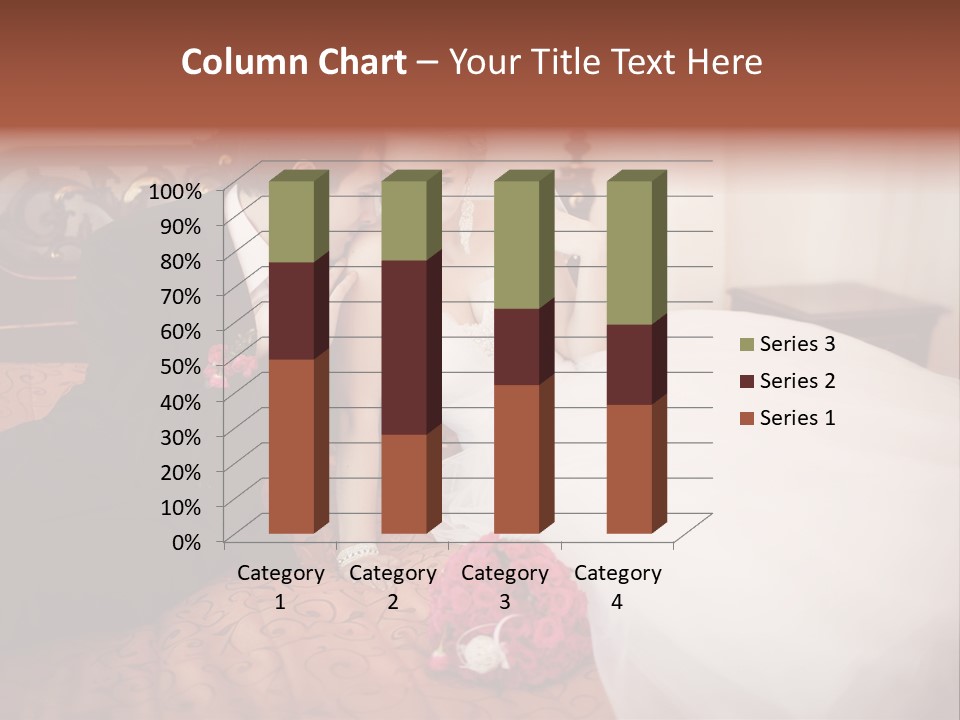 Happiness Bouquet Wife PowerPoint Template