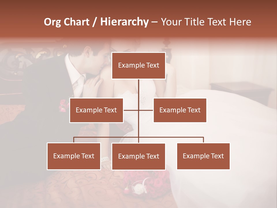 Happiness Bouquet Wife PowerPoint Template