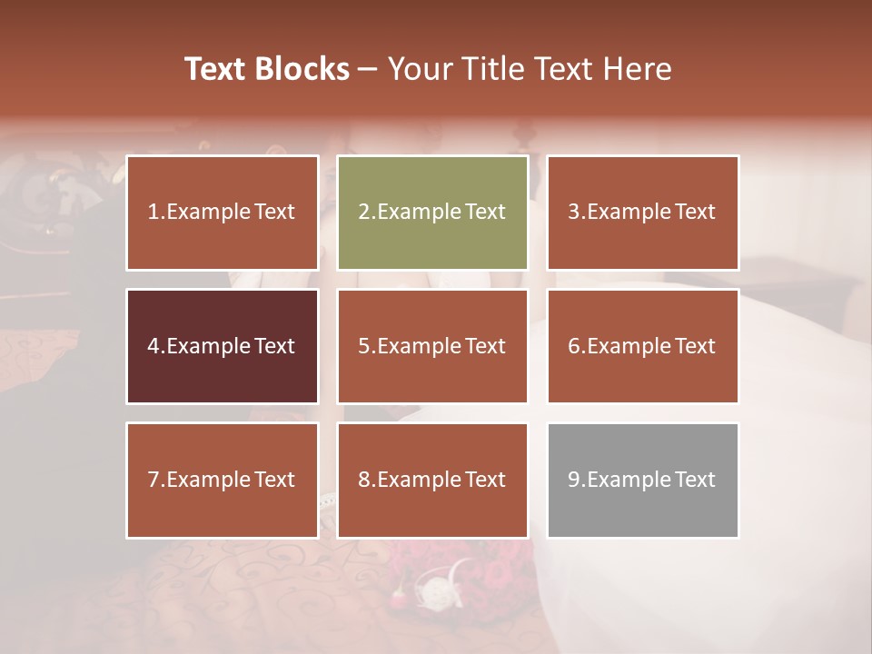 Happiness Bouquet Wife PowerPoint Template