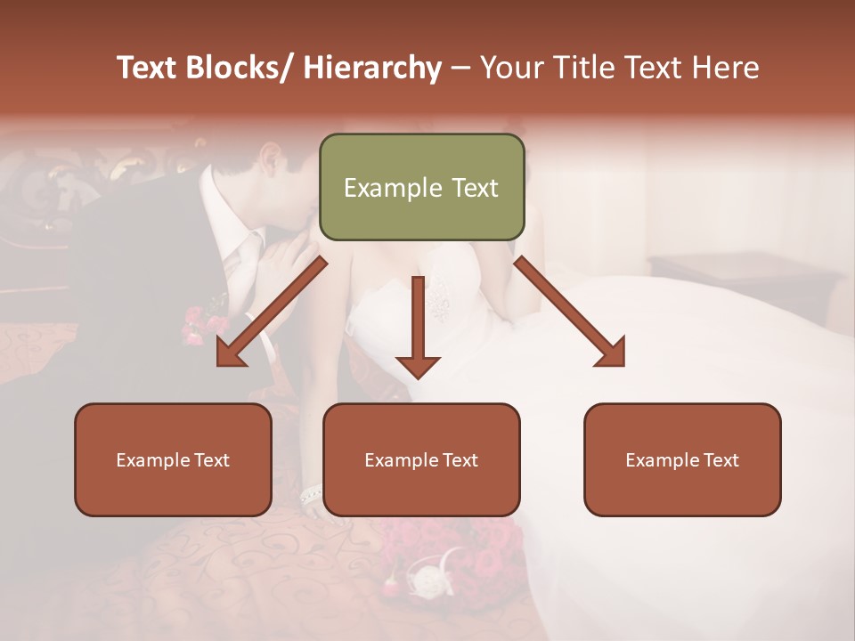 Happiness Bouquet Wife PowerPoint Template