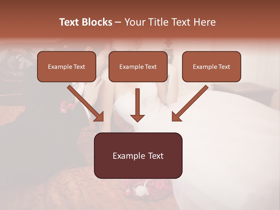 Happiness Bouquet Wife PowerPoint Template