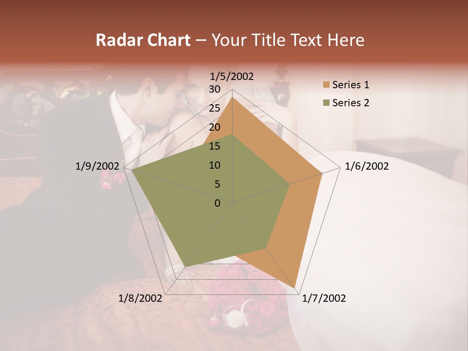 Happiness Bouquet Wife PowerPoint Template