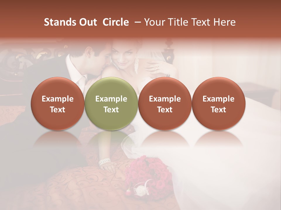 Happiness Bouquet Wife PowerPoint Template