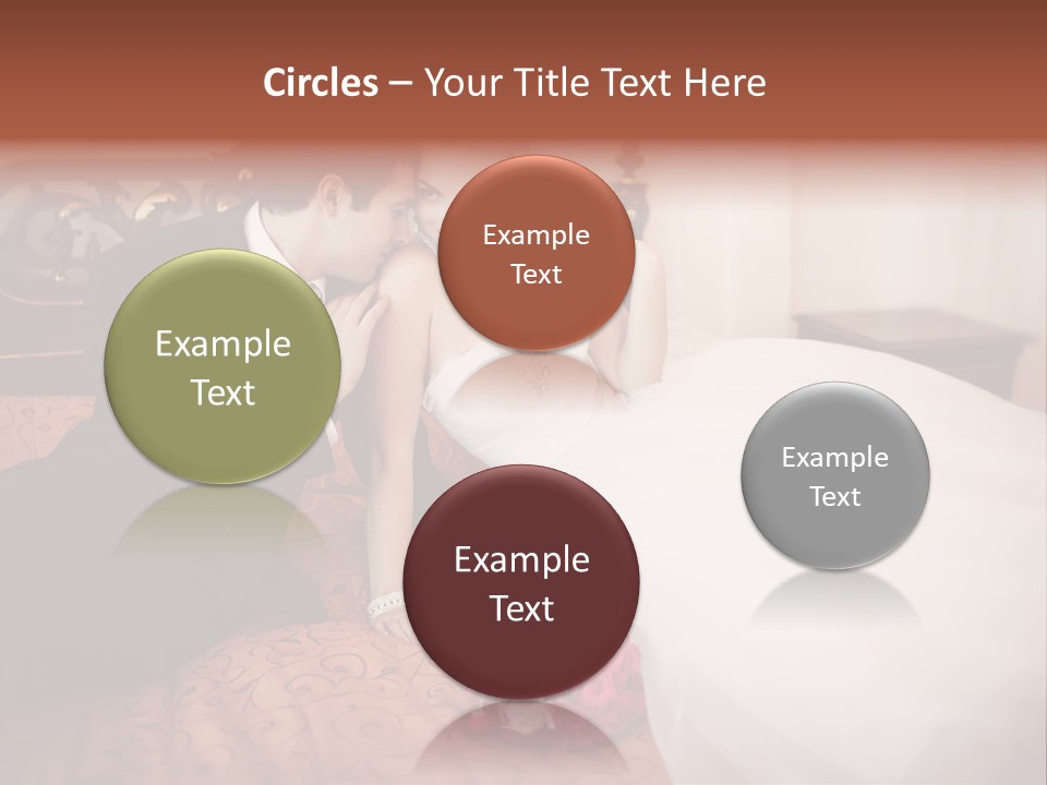 Happiness Bouquet Wife PowerPoint Template