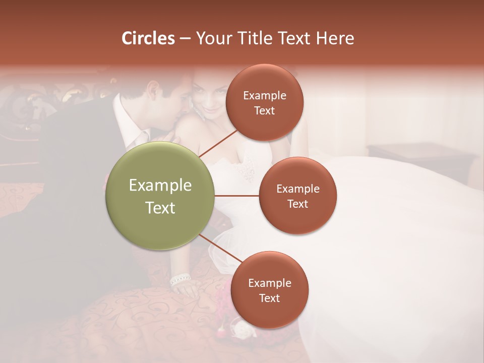 Happiness Bouquet Wife PowerPoint Template